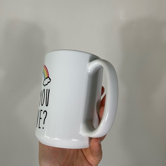 Rainbow Mug with Inspirational Quote 'Can You Believe?' - Picture 2 of 7